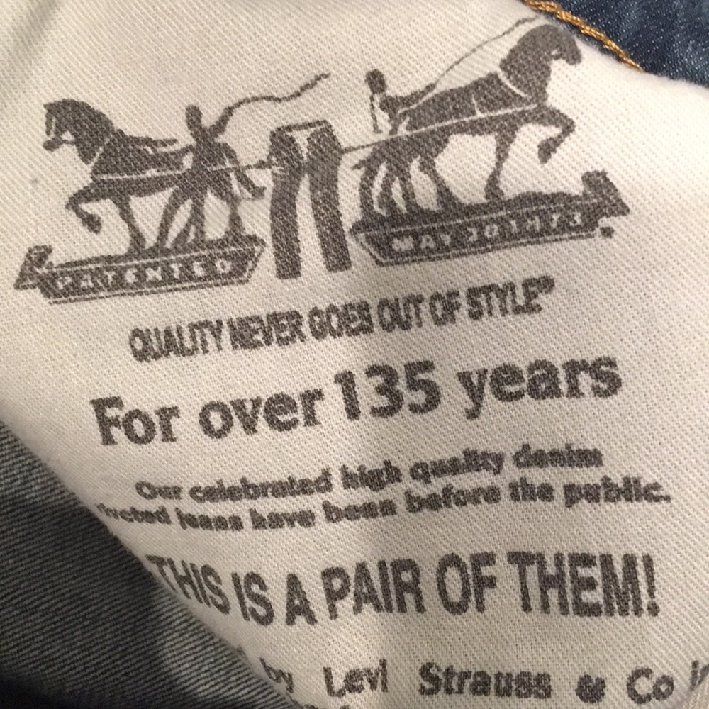 Levi’s 505 Classic Denim Jeans 36x34 - Picture 7 of 8